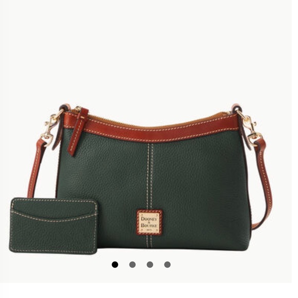 Dooney & Bourke Handbags - Dooney & Bourke Pebble Grain Crossbody Pouch With Business Card Case  (B1)